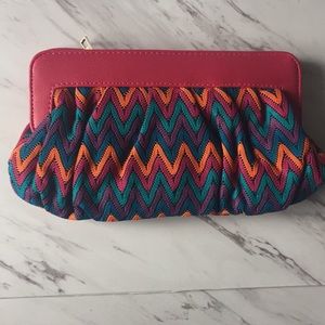Cute Multicolor Fabric Clutch